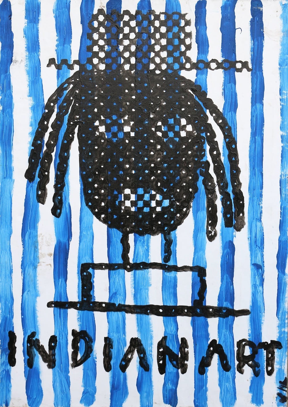 Piotr Młodożeniec, work from the exhibition Canvases, Halftones, photo: press materials
